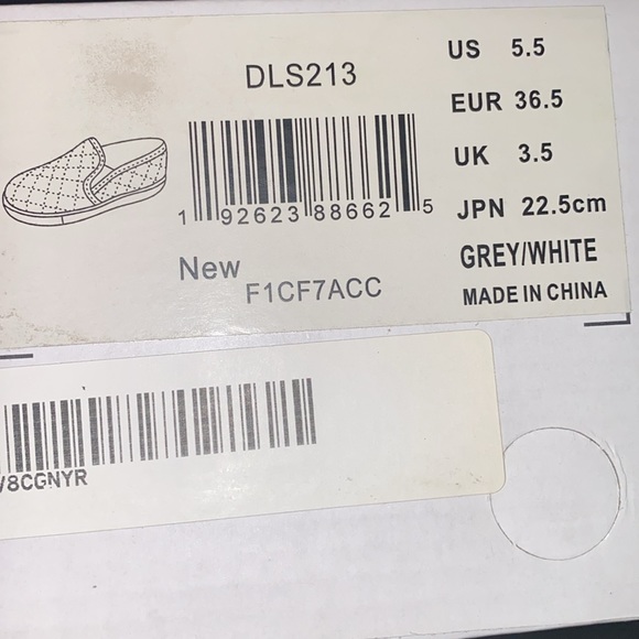 DREAM PAIRS Slip-on Sneakers Size 5.5 Gray New - Picture 9 of 10